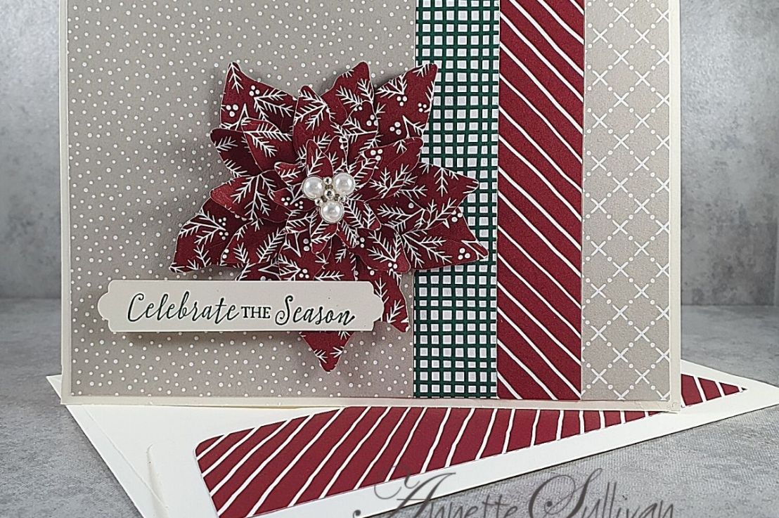 Christmas Poinsettia for the Splitcoaststampers Sketch&nbsp;Challenge