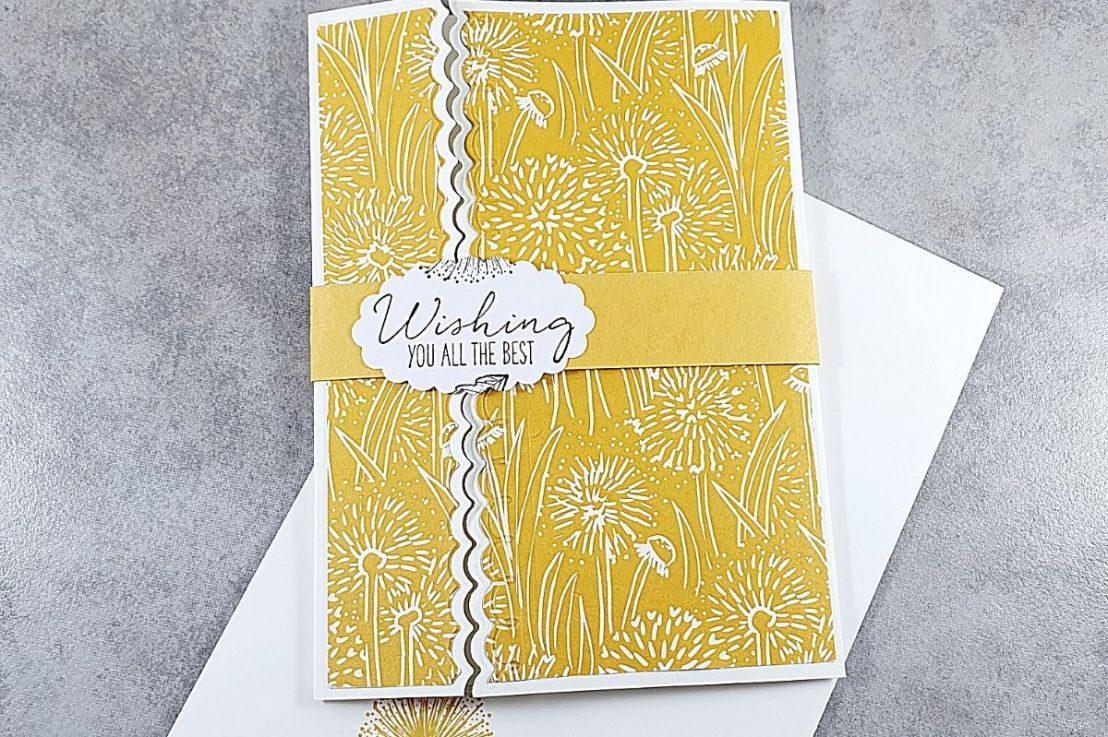 A Die Cut Gate Fold Card for the Sketch Challenge at Splitcoaststampers