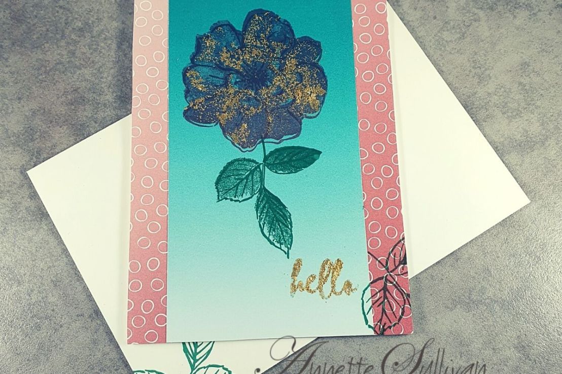 How to use Gilded Leafing with a Wild&nbsp;Rose