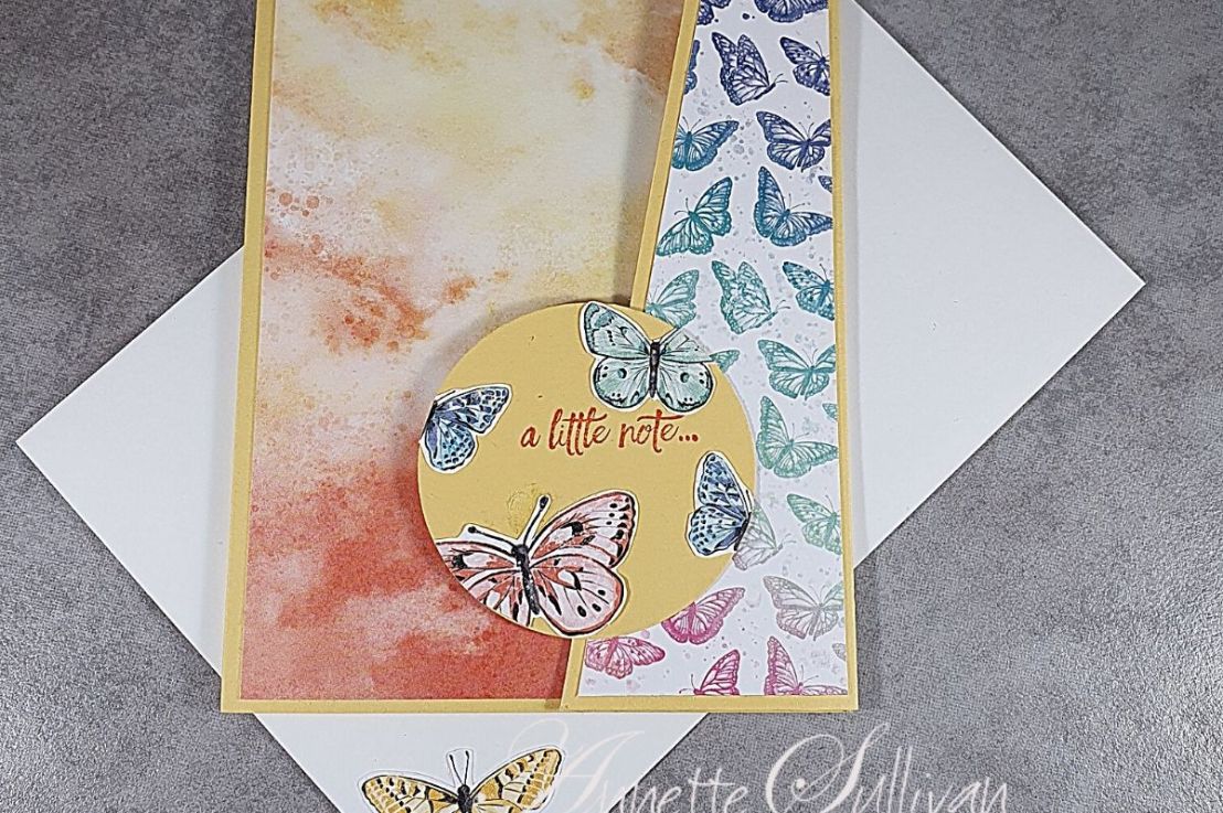Sliding Lock Cards with&nbsp;Butterflies