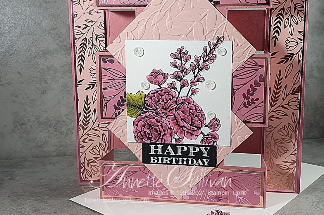 Elegant Pink Tower Fold&nbsp;Card