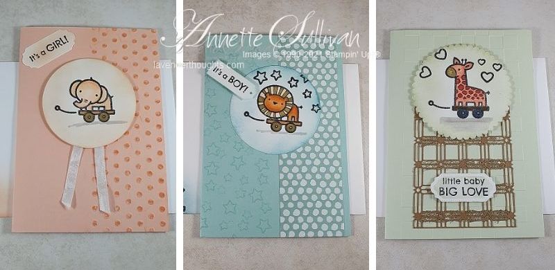 Baby Cards using Baby Pull&nbsp;Toys