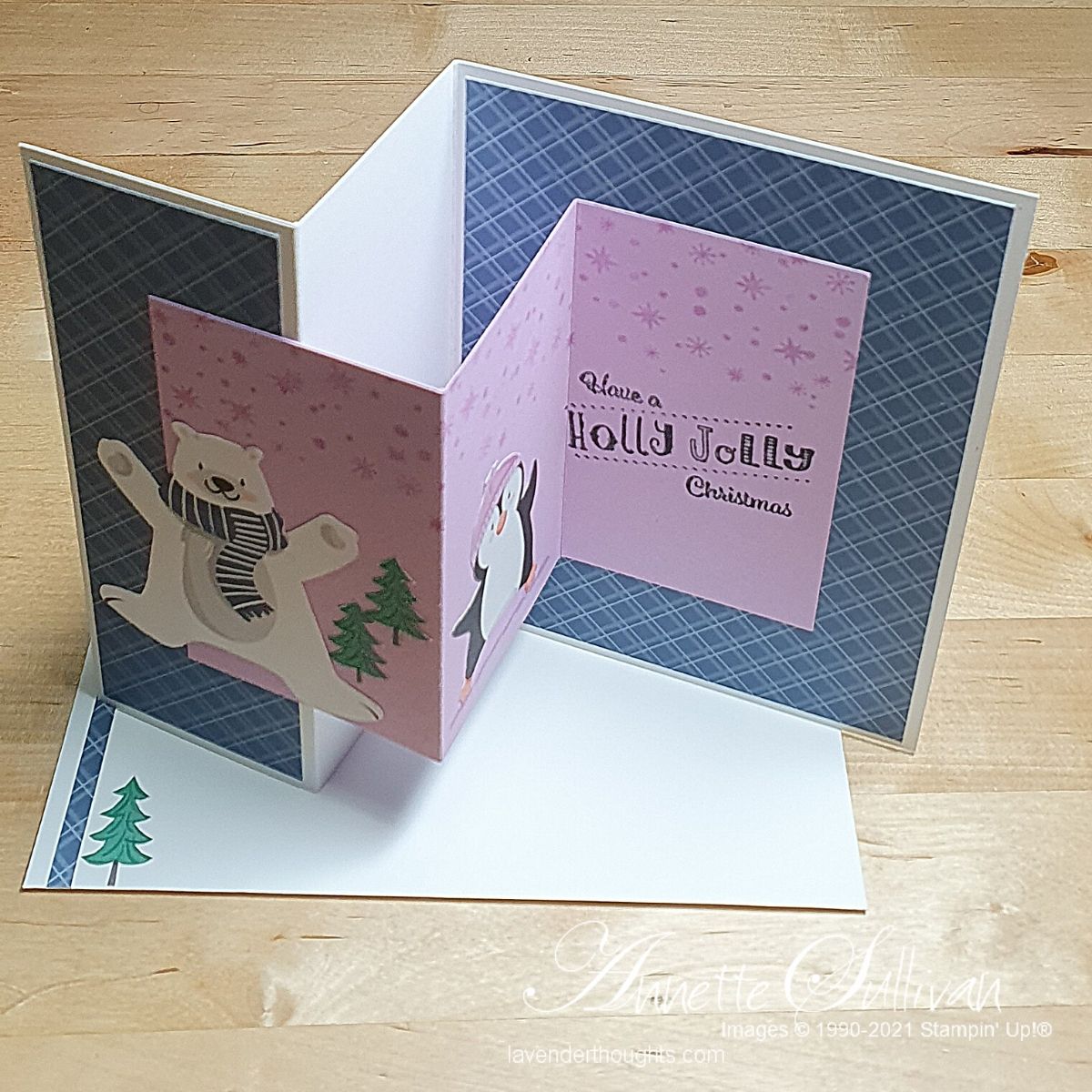 A Double Z Fold Card for Christmas – Lavender Thoughts