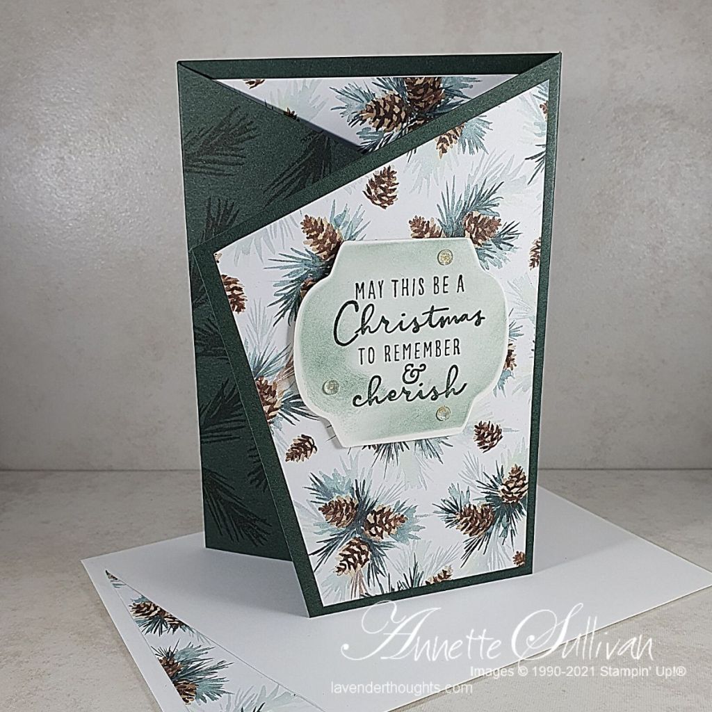 Angled Fold Card with Christmas to Remember – FREE Tutorial – Lavender ...