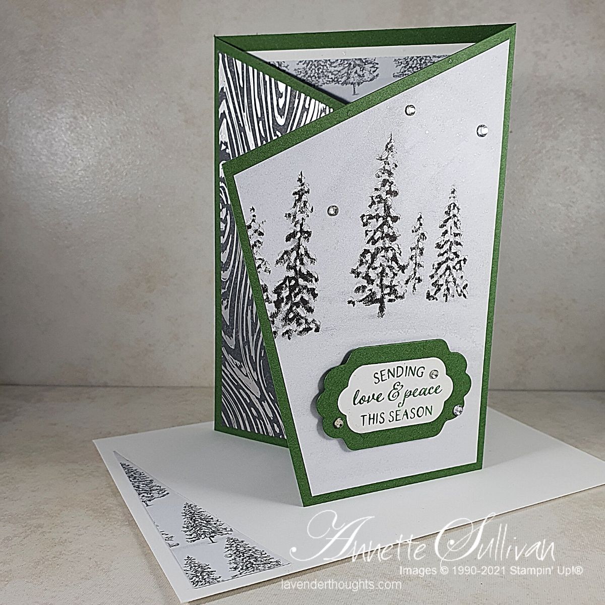 Angled Fold Cards with Peaceful Deer – Lavender Thoughts