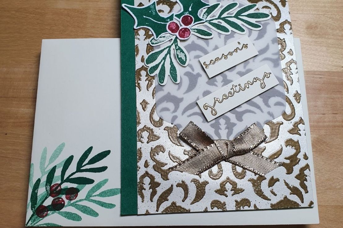 Heat Embossing with Stencils for&nbsp;Christmas