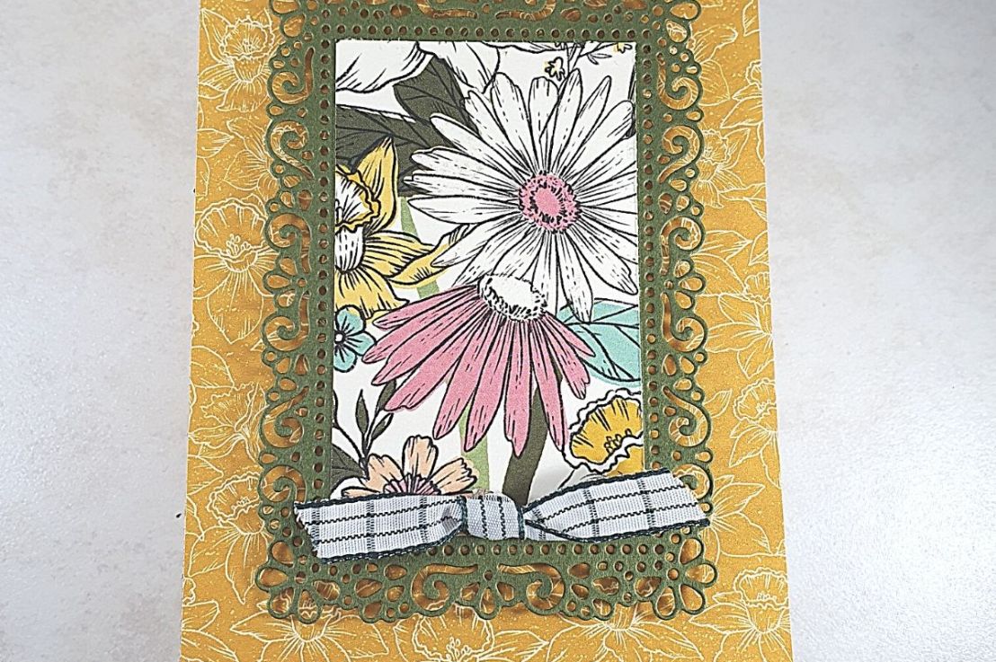 An Ornate Frame to showcase Daffodil Afternoon Patterned Paper