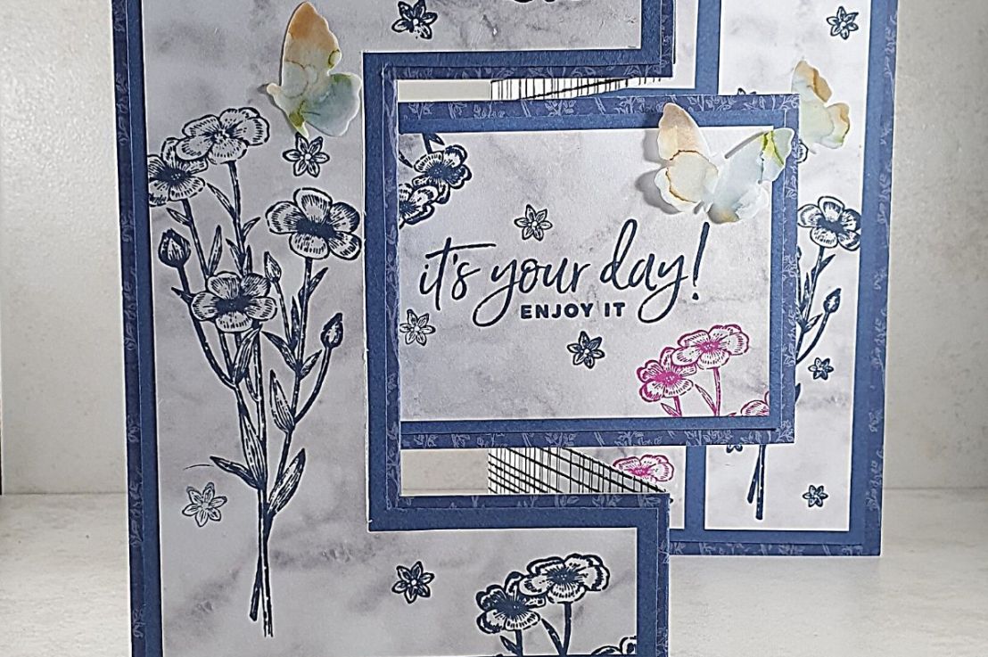 Fancy Fold Trifold Shutter Card with Quite&nbsp;Meadow