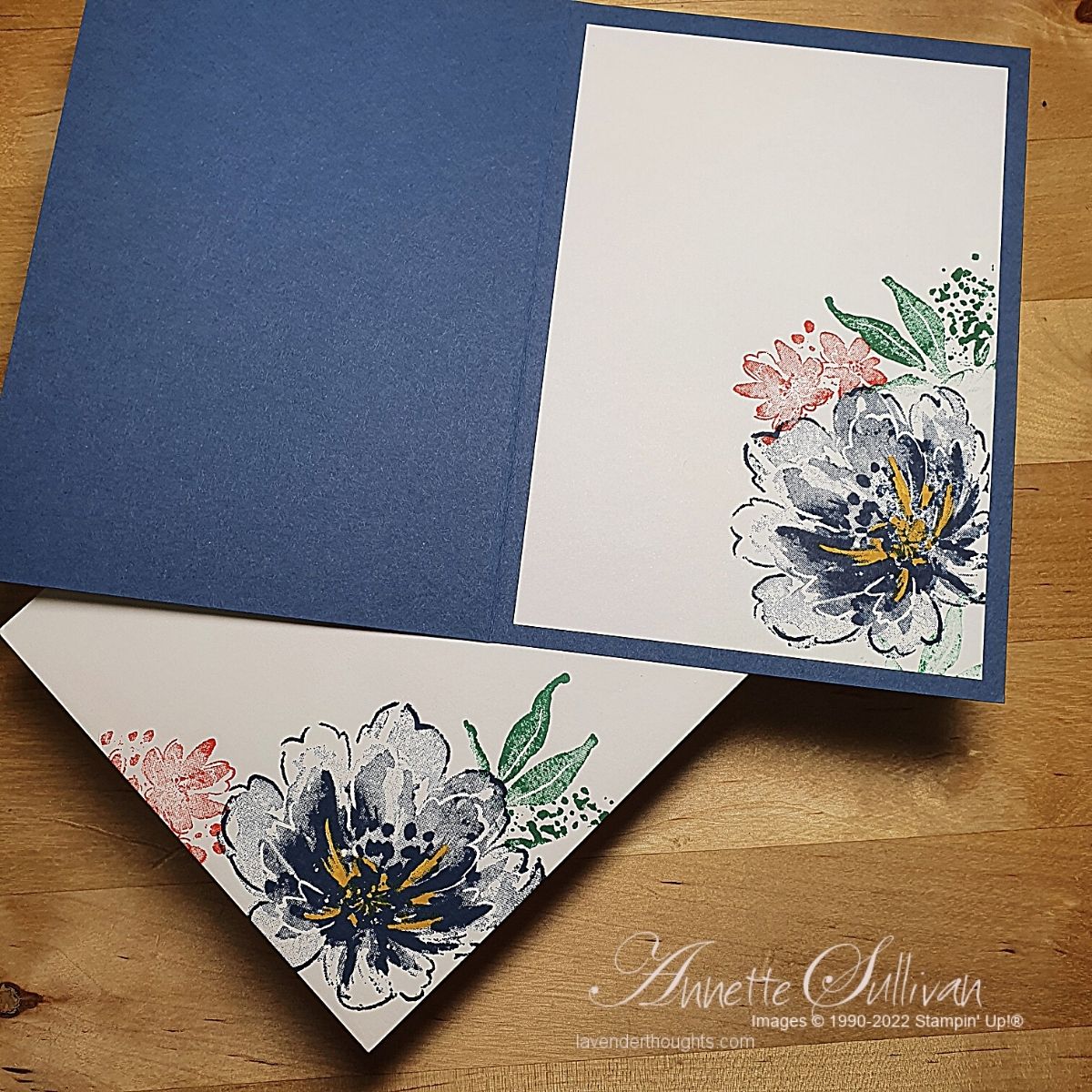 Creating simple cards with Flowing Flowers – Lavender Thoughts