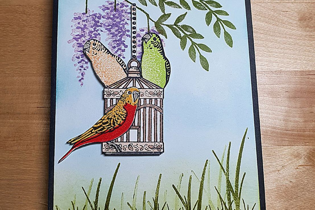 Blending Brushes with Pretty Birds and Wisteria&nbsp;Wishes