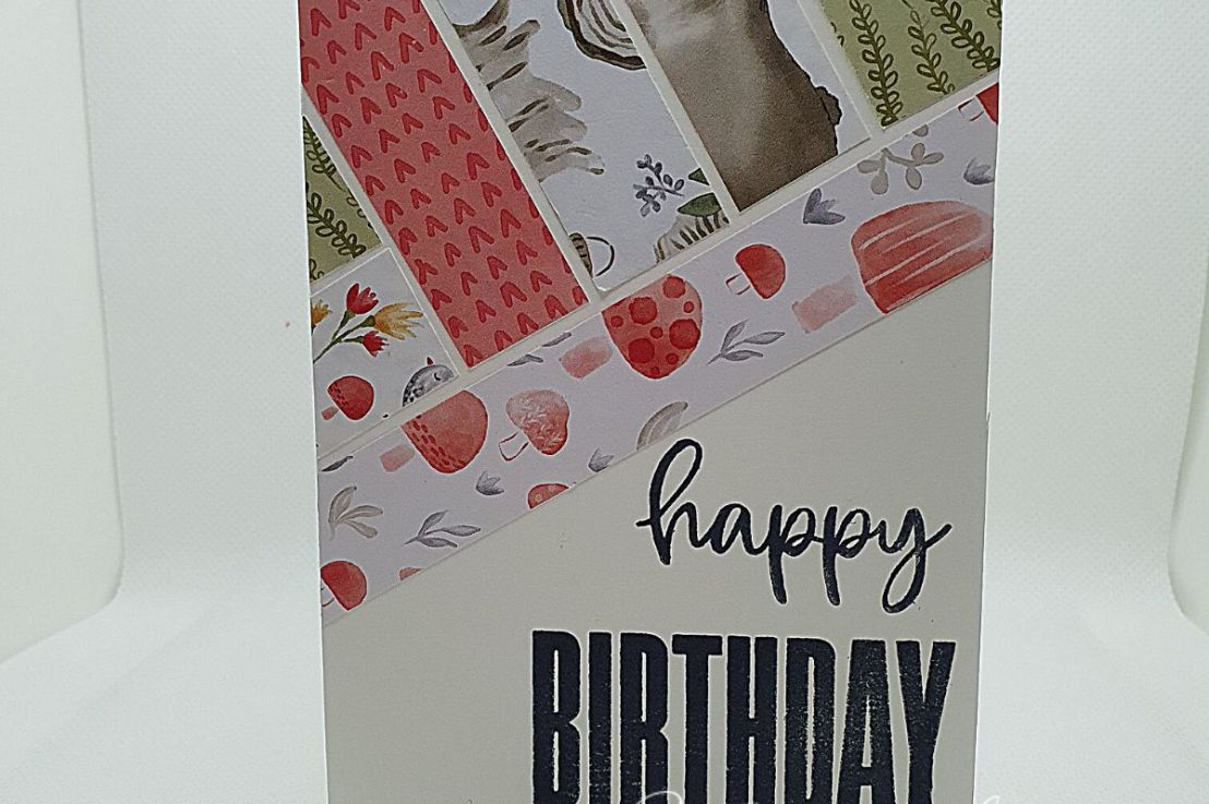 How to create a Herringbone Design with scraps of Designer Series Paper – VIDEO Tutorial