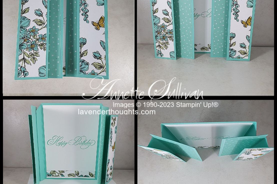 Portrait Cascading Display Card with VIDEO