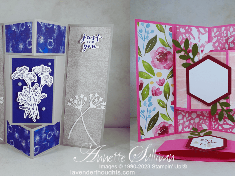 How to Create Two Fancy Fold Cards with One Design with&nbsp;VIDEO