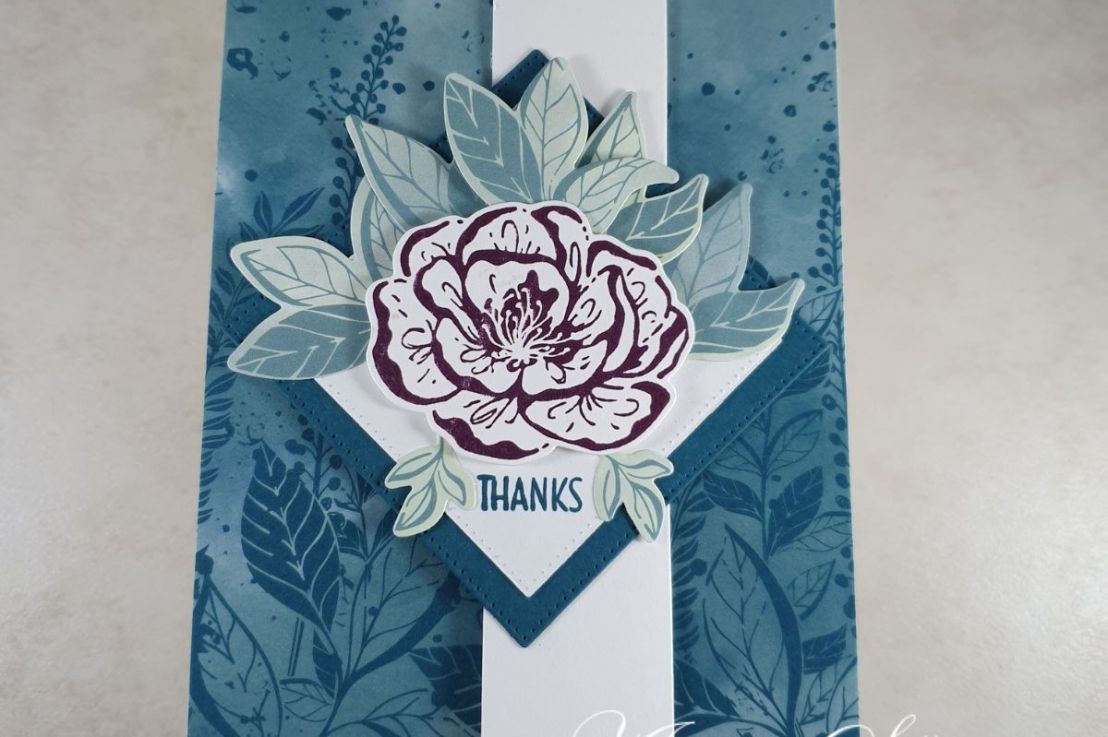 Z Fold Fancy Fold using Irresistible&nbsp;Blooms