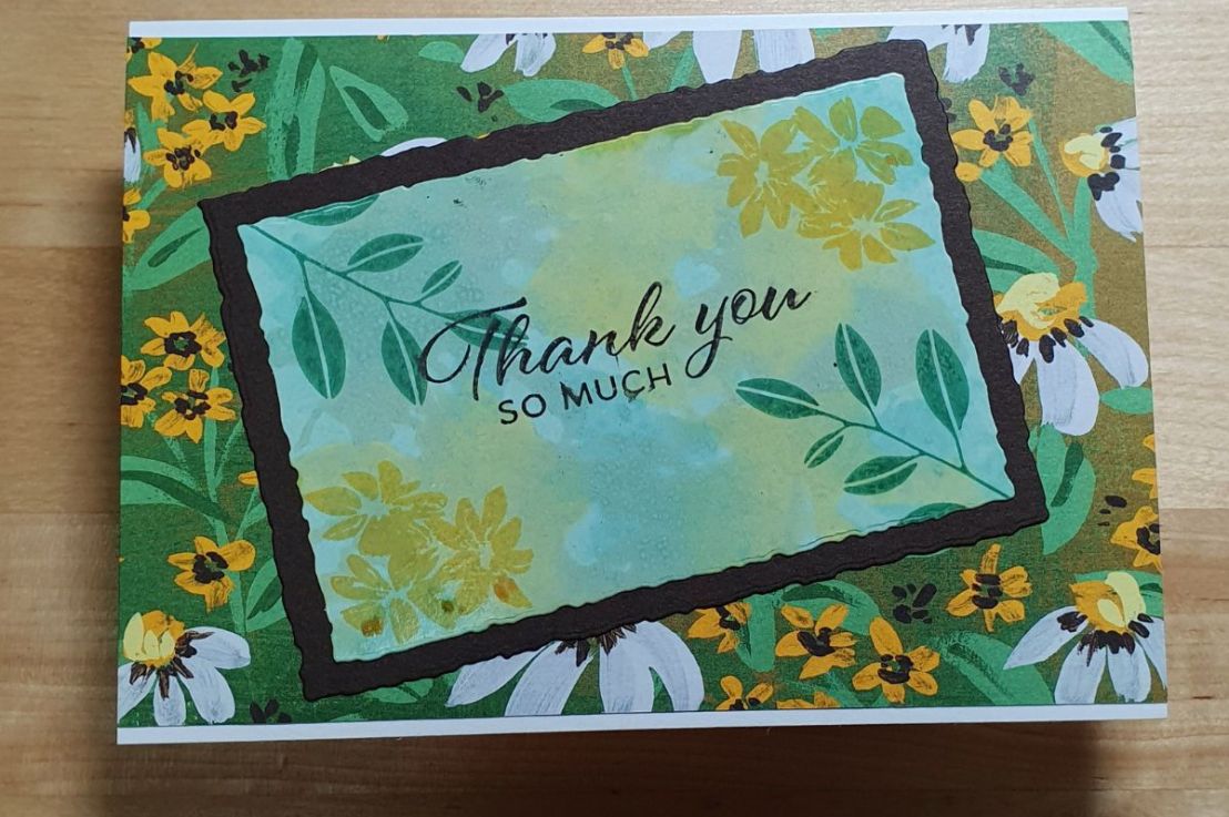 Using the Straw Blowing Technique to create a background