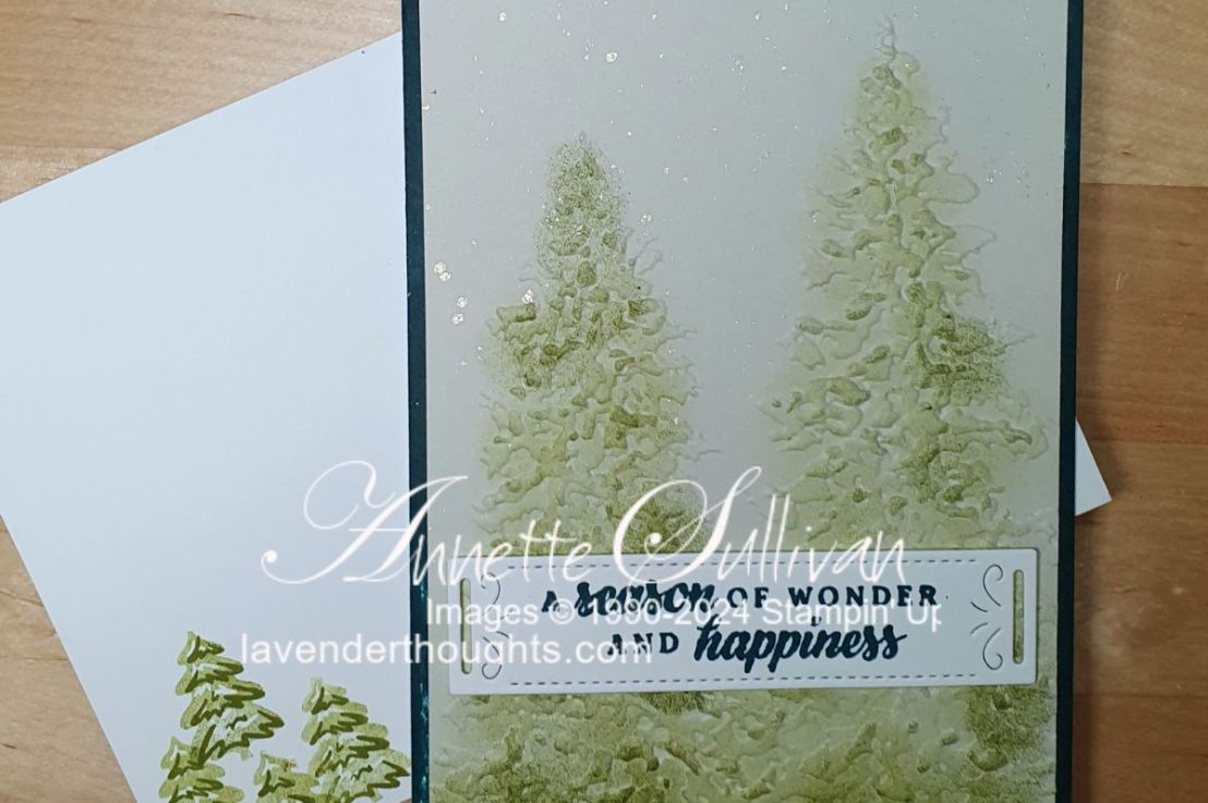 Quick and Easy Christmas Card with Painted Trees 3D Embossing&nbsp;Folder