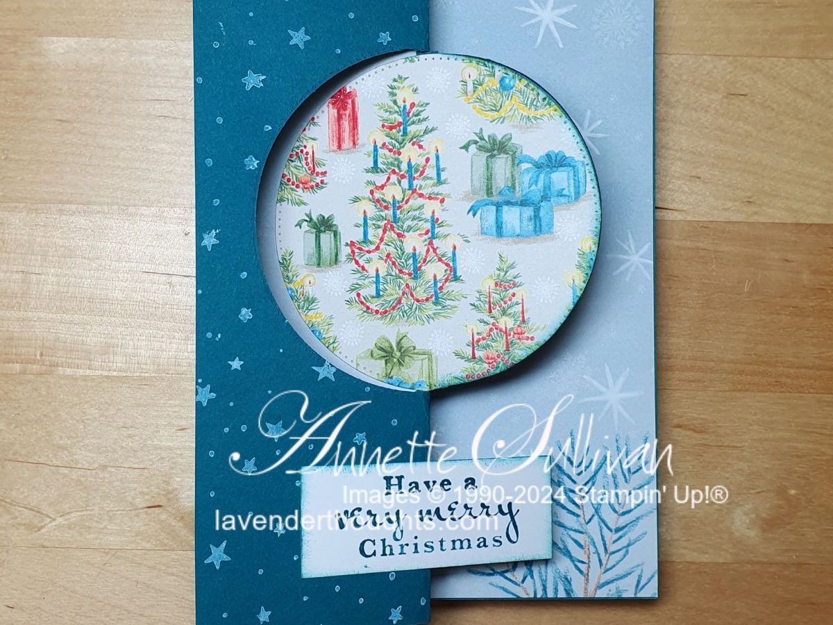 Vintage look Flip Flop Card with Sentimental Christmas Designer Series&nbsp;Paper
