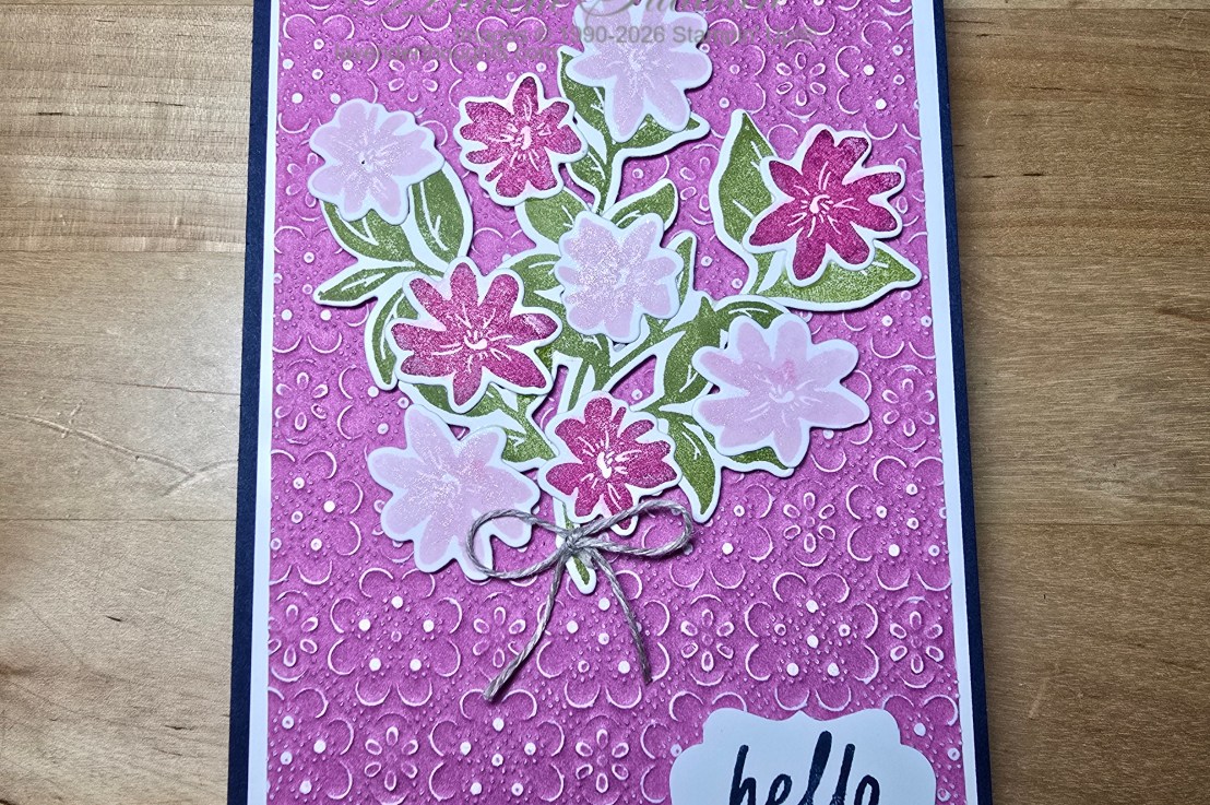 Using a Die as an Embossing Folder